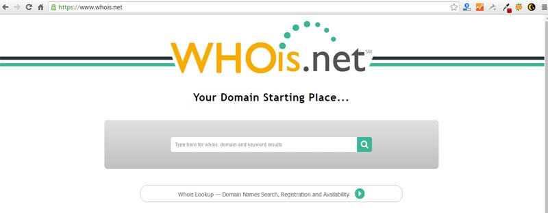 whois website home page