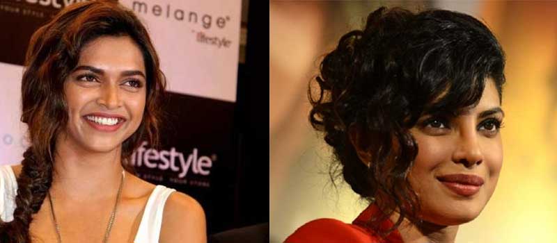 Deepika Padukone and Priyanka Chopra show you how you can pull off the messy side part look with elan