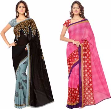 Anand Sarees Printed Fashion Georgette Saree