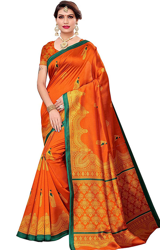 Art Silk Printed Saree 