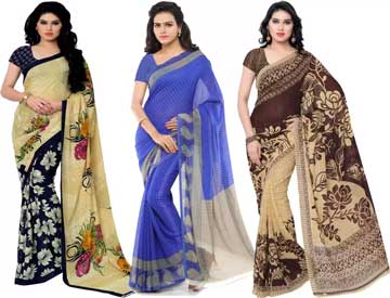 Kashvi Sarees Printed Fashion Georgette Saree