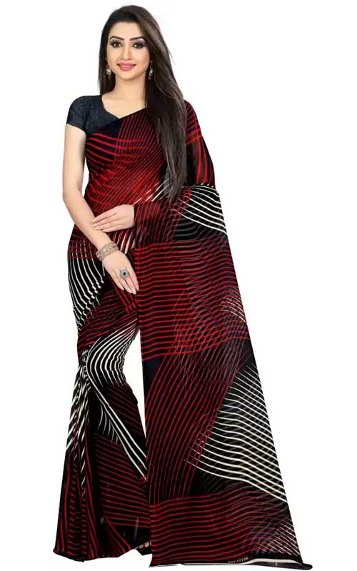 Printed Georgette Saree