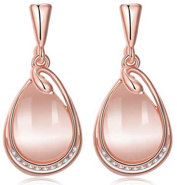 Rose Gold Plated Designer Earrings 