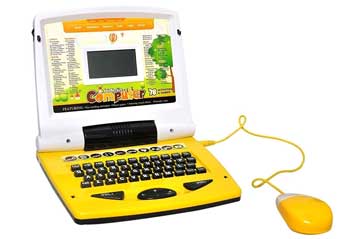 toyshine, अंग्रेजी और गणित सीखने का लैपटॉप, माउस एवं 78 कार्यों के साथ