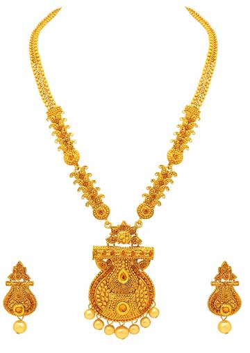 Traditional Gold Plated Necklace Set