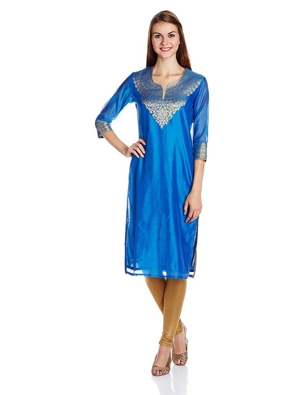 BIBA Blue Kurta for Women