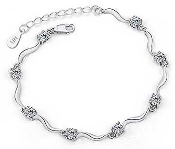 Silver Crystal Bracelet