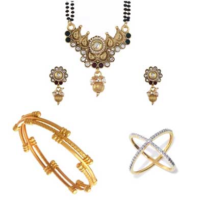 American Diamond Mangalsutra Set