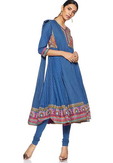 BIBA Women's Anarkali Salwar Suit Set