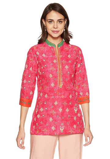 BIBA Women's Straight Kurta