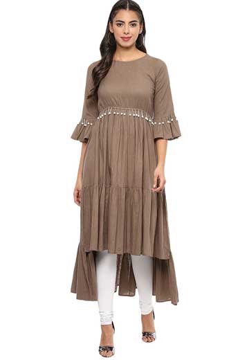 Bell Sleeves Tiered Kurta