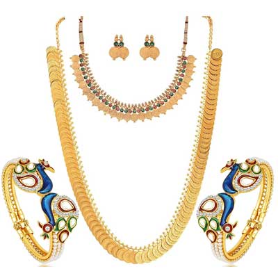 Coin Necklace, Earrings and Bangles