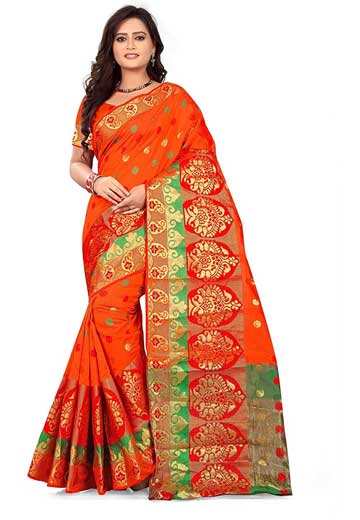 Cotton Silk Saree with Blouse Piece