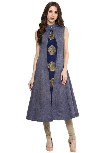 Denim Long Kurti