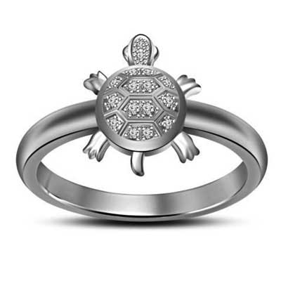 Diamond Stylish Tortoise Ring