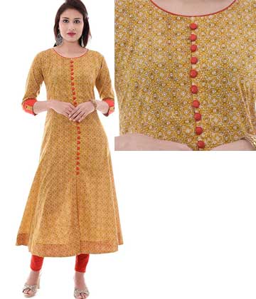 Floral Printed Anarkali Kurta