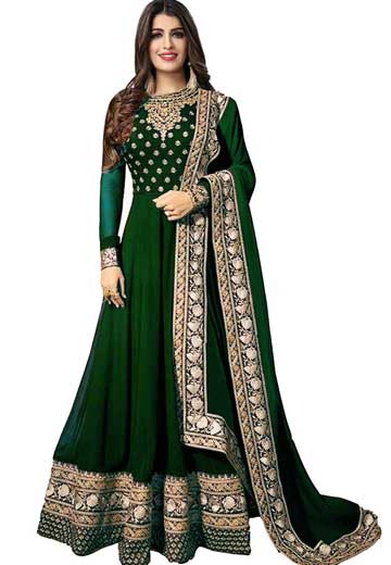 Georgette Embroidery Work Anarkali Salwar Suits Sets