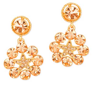 Gold Metal Alloy Earring
