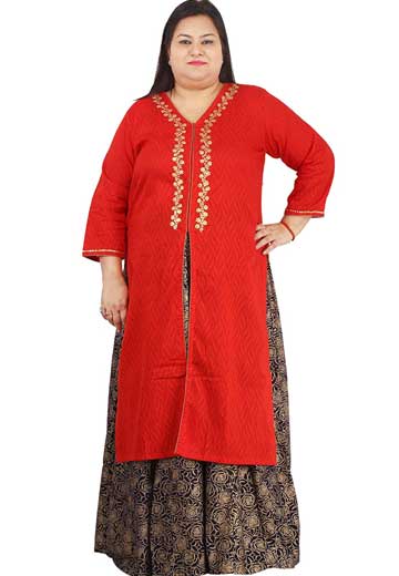 Long Length For Women And Emberoidered Kurta 