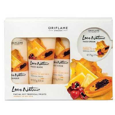 Love Nature Facial Kit Tropical Fruits For Normal To Dry Skin