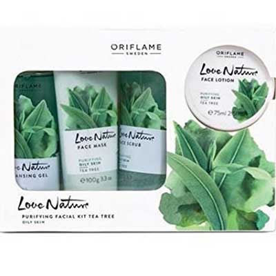 Oriflame Sweden Ayurvedic Tea Tree Nature Facial Kit 