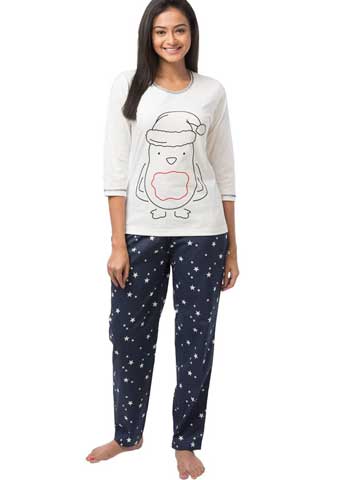 Penguin Winter Cotton Pajama Set