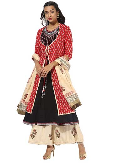 Rain & Rainbow Women's Anarkali Salwar Suit