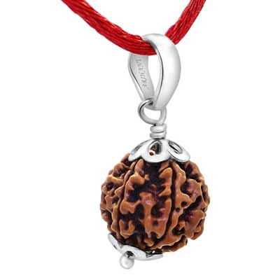 Rudraksha Silver Pendant for Men and Women