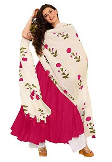 Self-designer Kurti, Plazzoz, Dupatta Suit set