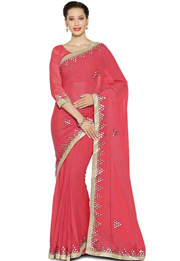 Traditional Gotta Patti Work Saree