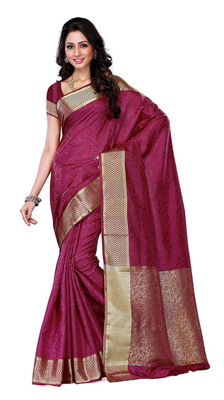 Tussar Silk Embouse Woven Saree