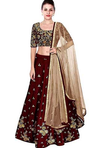 Women's Silk Lehenga 