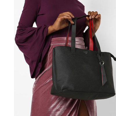 Textured Shoulder Bag