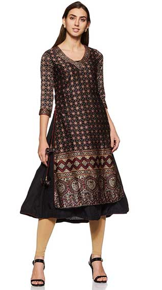 BIBA Women's Straight Kurta