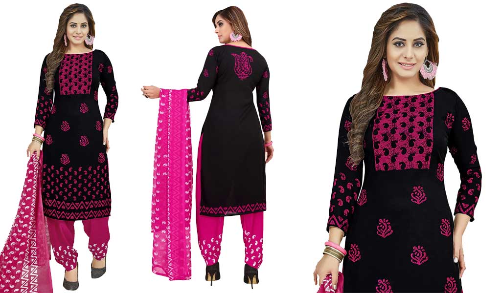 Printed Unstitched Salwar Suit