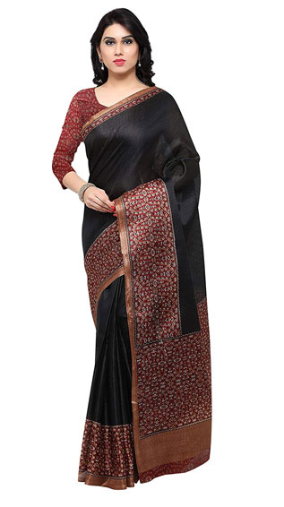 Tussar Silk Saree With Blouse Piece