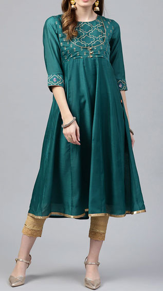 Anarkali Foil Print Kurta