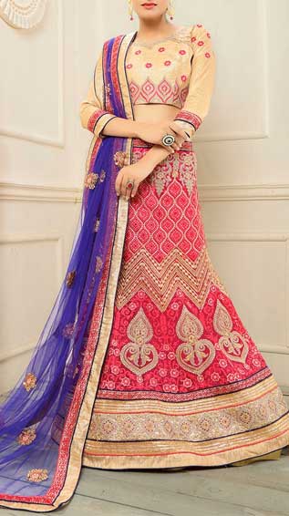 Net Fishtail Lehenga