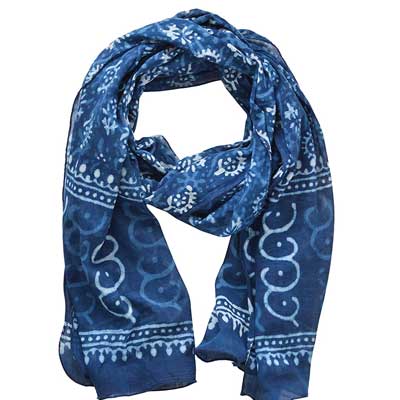 indigo scarf