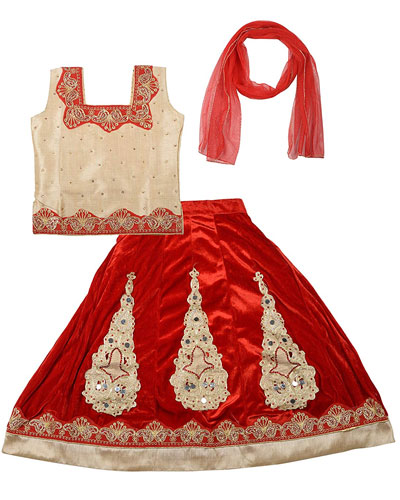 Art Silk & Velvet Lehenga Choli