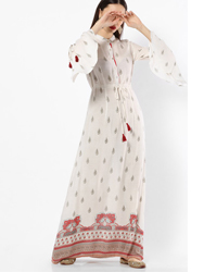 Straight Maxi Kurta with Band Collar