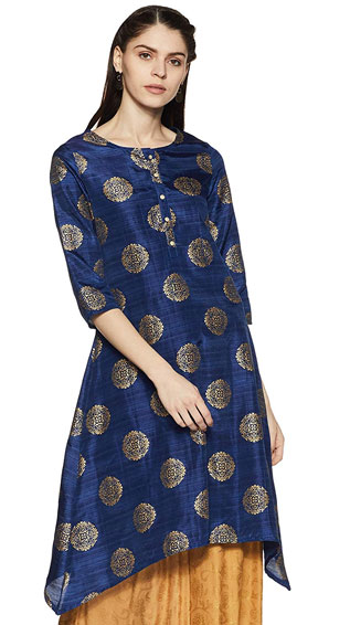 Asymmetrical Hemline Kurta