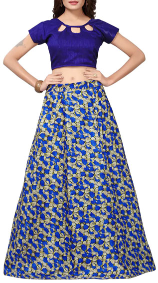 Printed Flared Lehenga