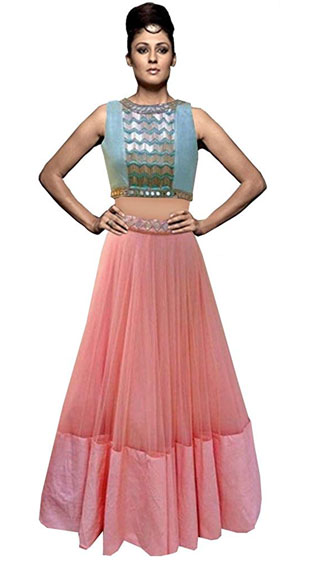 Georgette A-Line Lehenga Choli