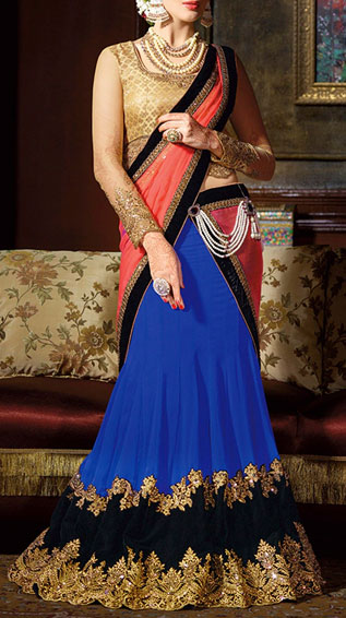 Georgette Fishtail Lehenga