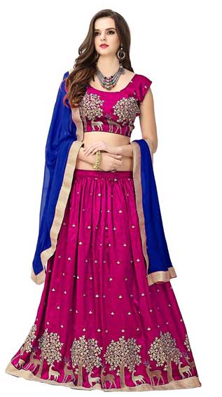 Embroidery Lehengas Choli with Blouse Piece