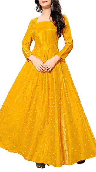 Embellished Flared Gown