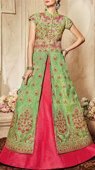 Green Suit Lehenga Choli