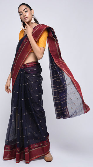 Bengal Tangail Tant Saree