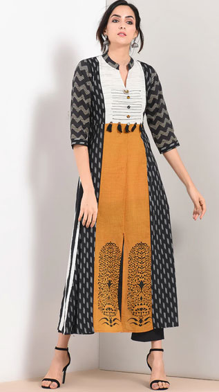 A-Line Kurta With Tassels